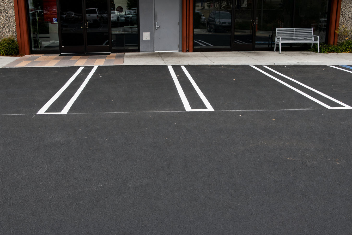 Parking lot paving